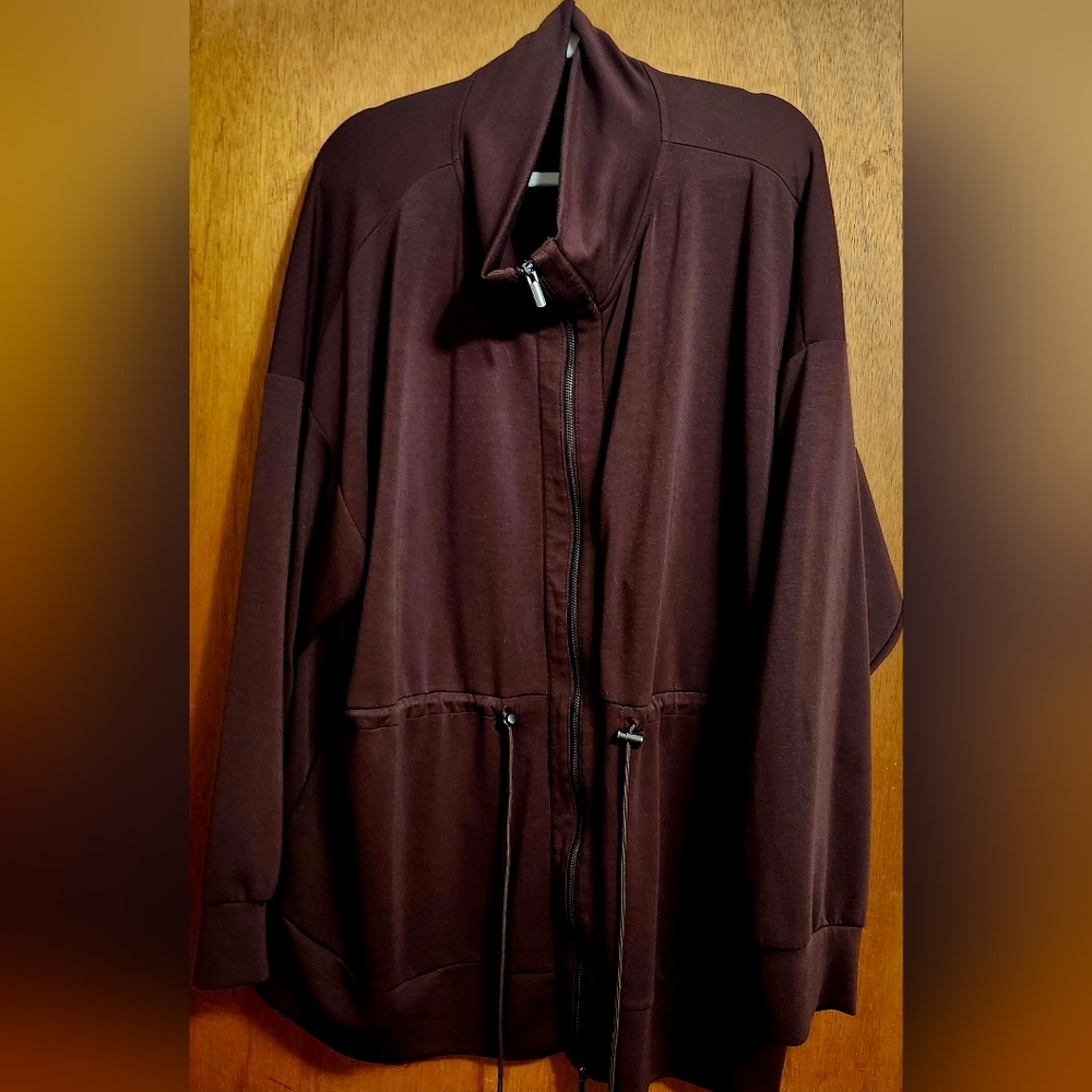 Womens Scubaknit Drawstring in Dk Chocolate 55% Polyester, 40% Rayon 5% Spandex